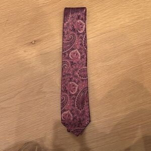 Valentino Burgundy Paisley Tie